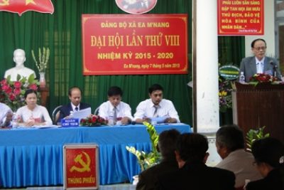Đảng bộ xã EaM’nang đại hội lần thứ VIII nhiệm kỳ 2015-2020 thành công tốt đẹp