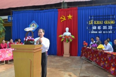 Trường THCS Nguyễn Huệ long trọng tổ chức lễ khai giảng năm học mới 2015-2016